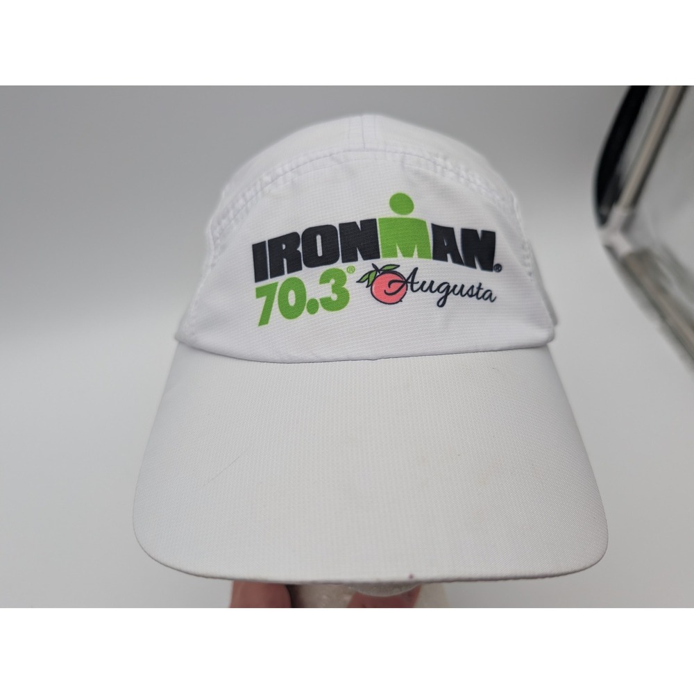 Boco Gear Ironman 70.3 Augusta Running Hat White Performance Mesh Adjustable Cap